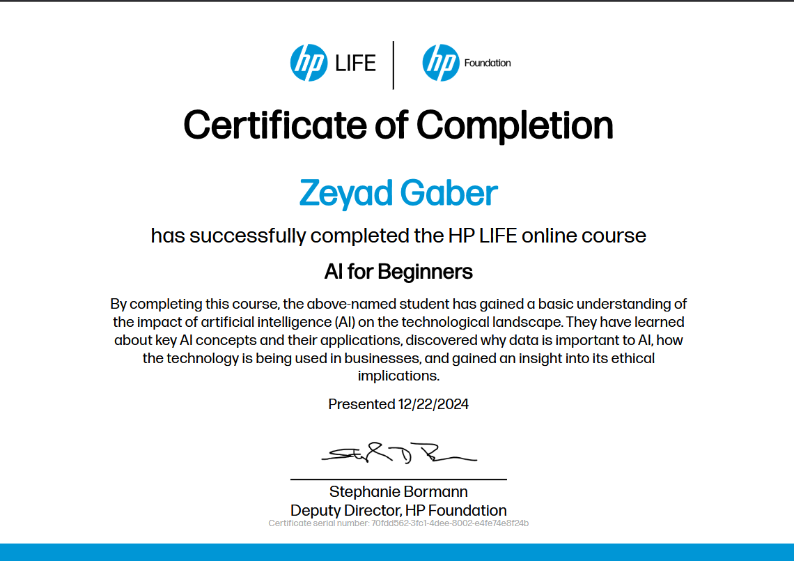 AI Certificate